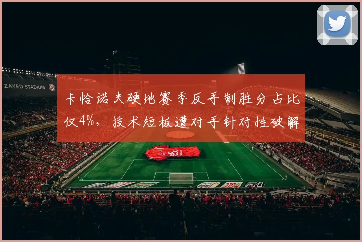 卡恰诺夫硬地赛季反手制胜分占比仅4%，技术短板遭对手针对性破解